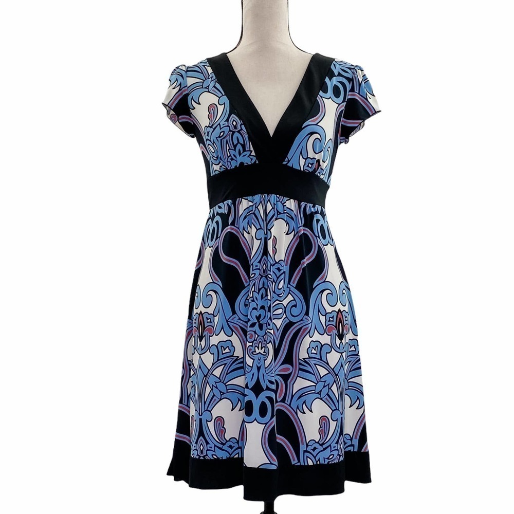 SPEECHLESS Multicolored Print Short Sleeve Dress